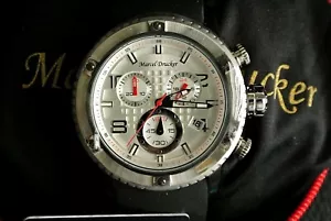 Marcel Drucker Men's Stainless Steel Dual-Time Brand New Chrono w/Date-List $775 - Picture 1 of 7