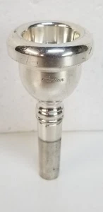 HOLTON 12C SMALL SHANK TROMBONE MOUTHPIECE IN SILVER PLATED FINISH . - Picture 1 of 6