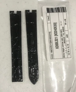 Cartier Strap Band Black Caiman Skin New KD24DE33 Authentic Original - Picture 1 of 3
