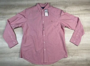 NWT Polo Ralph Lauren Mens Shirt Pink XXL Slim Fit Oxford Button Up Long Sleeve - Picture 1 of 6