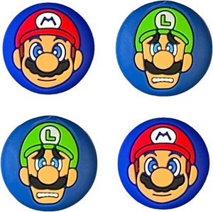 4 Daumengriffe für Nintendo Switch Cover Daumenkappen - Mario und Luigi - Bild 1 von 1