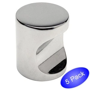 *Confezione da 5* Cosmas Cabinet Hardware Cromo Lucido Finger Pull #3312CH - Foto 1 di 1