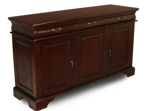 Englische Kommode Anrichte Sideboard 165 cm Kolonialstil Massivholz 80268a - Bild 1 von 3