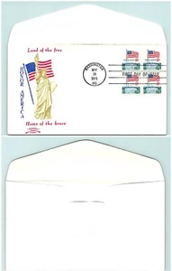 S01-3928, *FLAG OVER WHITE HOUSE, BLOCK OF FOUR, COLONIAL CACHET FDC - Picture 1 of 1