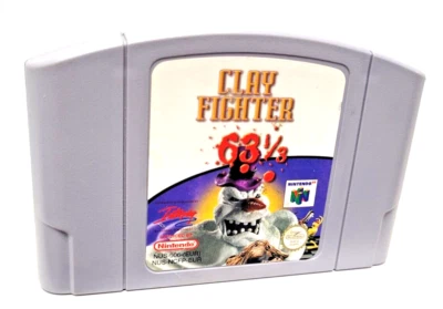N64 Clay Fighter 63 1/3 Nintendo 64 PAL UK Cartridge - Image 1 of 4