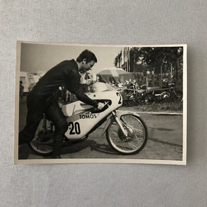 Vintage Motorcycle Racing Photo photograph Rider Luigi Rinaudo 1971 - Picture 1 of 6