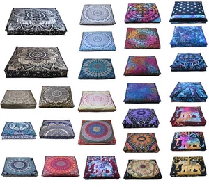 Large Collection 35" Square Floor Cushion Cover Room Decorative Pillow cover  - Picture 1 of 75