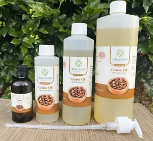 Castor Oil Organic 100% Pure,cold pressed,Hexane Free 100ml 500ml 1000 ML - Picture 1 of 16