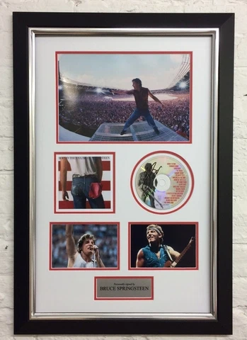 Bruce Springsteen FRAMED Autograph "THE BOSS" GENUINE Signed CD AFTAL COA (J) Cover