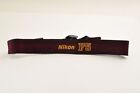 Nikon F5 Neck Strap Camera brown Strap gold letter embroidery From Japan