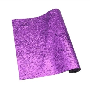 Chunky Purple GLITTER FAUX LEATHER SHEET 8 x12" 1043367 - Picture 1 of 2