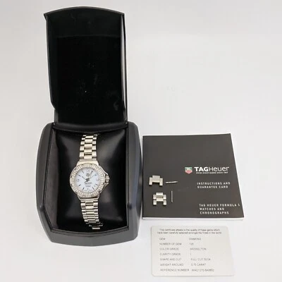 Reloj de cuarzo suizo con diamantes TAG HEUER Formula 1 (WAC1215.BA0852) Foto 1 de 4
