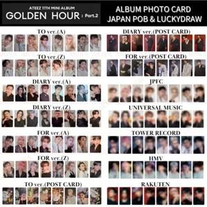 ATEEZ GOLDEN HOUR : Part.2 ALBUM PHOTO CARD & JAPAN POB OFFICIAL - Picture 1 of 137