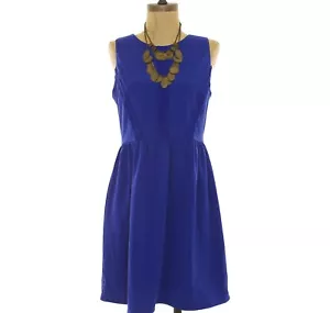Mini Vestido Soprano Nordstrom Jrs Tank Talla M Borde de Encaje Azul Real NUEVO Etiqueta B42 - Imagen 1 de 3
