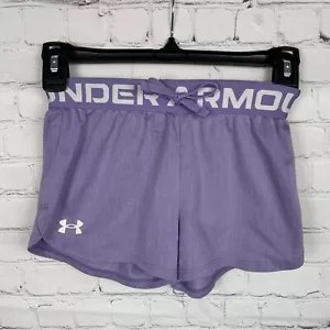 Under Armour Shorts Loose Fit Purple Size YXS - Picture 1 of 7