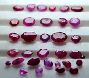 Fabulous RED RUBY AAA Quality Cut Lot for Jewelry Jagdalek Afghanistan 10.50 CT - Picture 1 of 9