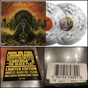 HIGH ON FIRE Luminiferous LP Ice Vinyl 500 SEALED-Sleep Kalas Thrones Baroness - Picture 1 of 5