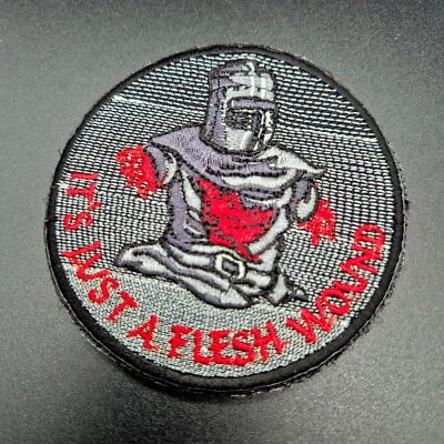 Aufnäher Morale Patch Es ist nur eine Fleischwunde Monty Python Artus Gral