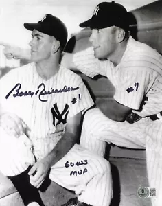 Bobby Richardson Signed 8x10 Photo Autographed BAS New York Yankees w/ Mantle - Picture 1 of 2