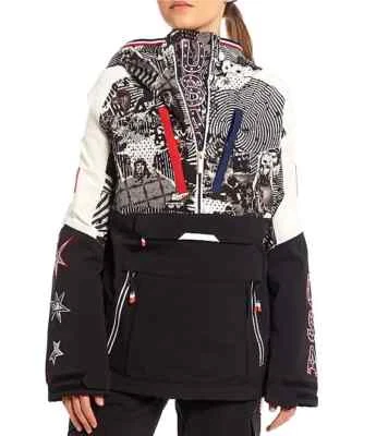 2022 NWT WOMENS VOLCOM USST TEAM OLYMPIC BRIGHTON PULLOVER JACKET $575 M black - Image 1 of 2
