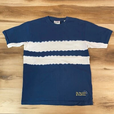 Camisa Scotch & Soda Para Hombre Mediana Cuello Redondo Azul Marino Tinte Ombré Rayas Camiseta Foto 1 de 4