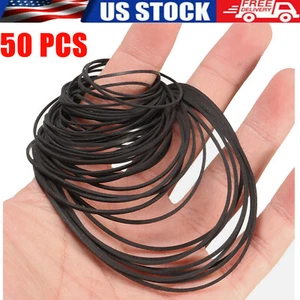 50PCS For Cassette Player Recorder Repair Replacement Square Rubber Drive Belt - Picture 1 of 8