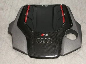 OEM AUDI RS4 RS5 2.9L TFSI CARBON ENGINE COVER NEW!! 06M103925AB - Picture 1 of 11