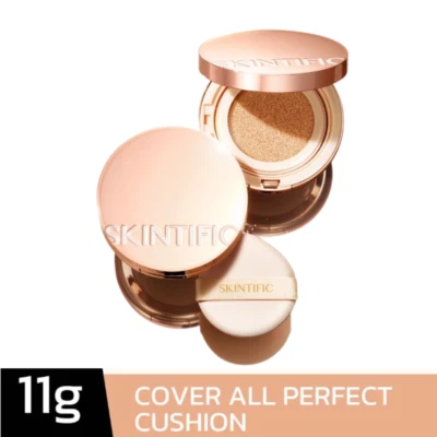SKINTIFIC Cushion Foundation Cover Coverage All Perfect Long Lasting SPF35 PA+++ - Image 1 of 4