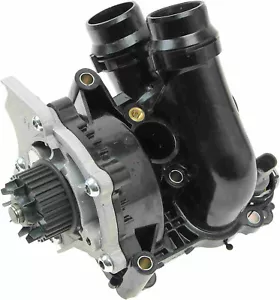 REIN Water Pump ASSEMBLY With Thermostat +Sensor For GAS AUDI & VW VERIFY PART#? - Picture 1 of 10