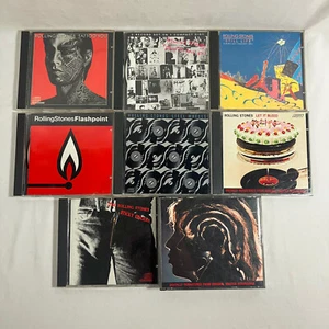 Lot Of 8 - Rolling Stones CD Hot Rocks, Let it Bleed, Flashpoint, Tattoo MORE.. - Picture 1 of 10