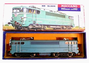 TRAINS HORNBY "acHO" MECCANO LOCOMOTIVE BB 16.009 PANTOGRAPHES À REVOIR - Imagen 1 de 12