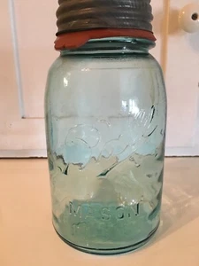 Vintage Ball Mason Einmachglas Quart mit Deckel und Dichtung 1910 -1923. - Bild 1 von 7