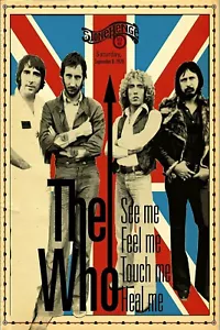 The Who Reproduction 4" x 6" Mini Concert Poster Free Top Loader 2 - Picture 1 of 2