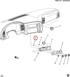 New GENUINE GM 16203883 AC Control Panel Bulb 1996-2000 Express, 1996-2005 Astro - Bild 1 von 2