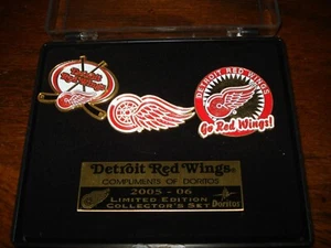 NHL Detroit Red Wings 3 Pin Set Sponsored by Dorito's Nice - Picture 1 of 1