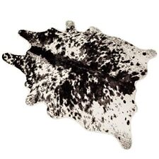 Faux Cowhide Rug Black and White Cow Print Area Rug Large Animal Hide Carpet ...