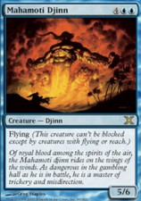 1x Mahamoti Djinn MTG 10th Edition NM Magic Regular