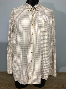 LL Bean Cotton Wool Blend Button Down Flannel Shirt XXL Reg Gingham Choose - Picture 1 of 24