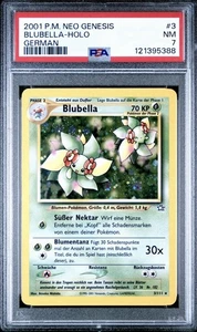 2001 Pokemon DEUTSCH Unlimited Neo Genesis Blubella-Bellosom Holo 3/111 PSA 7 NM - Bild 1 von 2