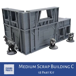 Skullkrump Rampart - 28mm 3D Printed Ork Terrain for Tabletop Wargaming - Bild 1 von 9