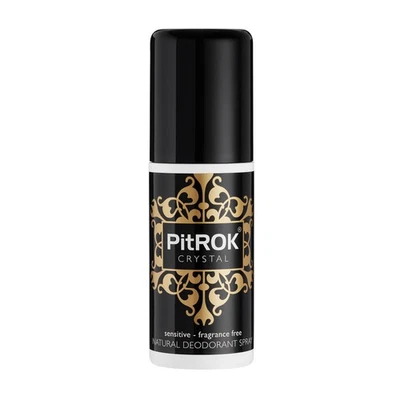 PIT ROK PitROK Crystal Deodorant. 1 x 100ml Pump Spray, Fragrance Free, Vegan, Cruelty