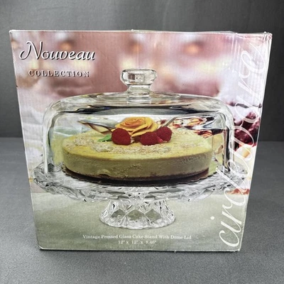 Nuevo soporte para pasteles y pastelería domo pedestal vintage de 12" de Circleware Nouveau Foto 1 de 4