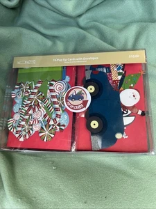 Set Of 16 3D Pop Up Christmas Cards. Paper Magic Gr Santa Train Candy Canes Sled - Picture 1 of 7