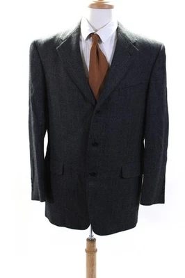 Daniel Cremieux Collection Mens Three Button Blazer Jacket Black Size 42 Regular - Image 1 of 4