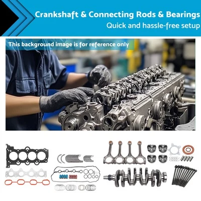 Crankshaft & Connecting Rods & Bearings Suitable For Hyundai Kia G4FJ 1.6T - Image 1 of 4