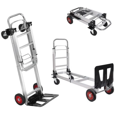 GARVEE 2-in-1 Convertible Hand Truck 700LBS Platform Truck Dolly Wheel Dolly Cart