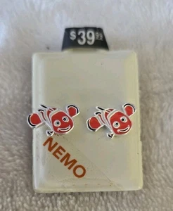 Disney Pixar Fundstücke Nemo Ohrstecker Orange Walt NEU Fisch Emaille Kind 925 - Bild 1 von 6