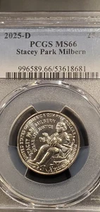 Superb! 2025-D PCGS MS66 Stacey Park Milburn - Picture 1 of 2