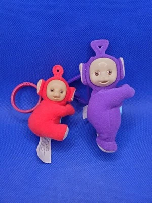 Teletubbies McDonalds Peluche Rojo Culo y Púrpura Tinky Winky Juguete Clips 2000 Foto 1 de 4