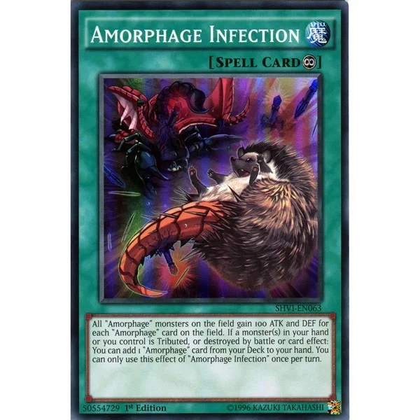 SHVI-EN063 Amorphage Infection Super Rare 1st Edition Near Mint YuGiOh TCG - Image 1 of 1